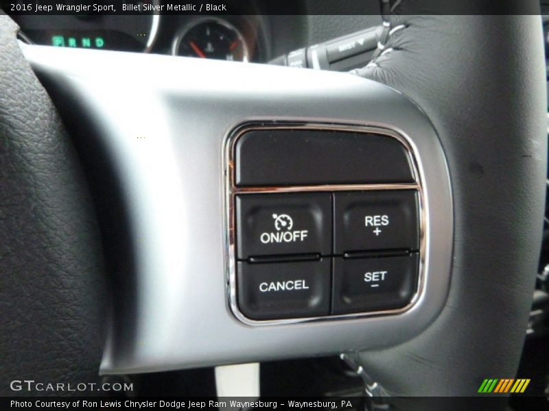 Billet Silver Metallic / Black 2016 Jeep Wrangler Sport