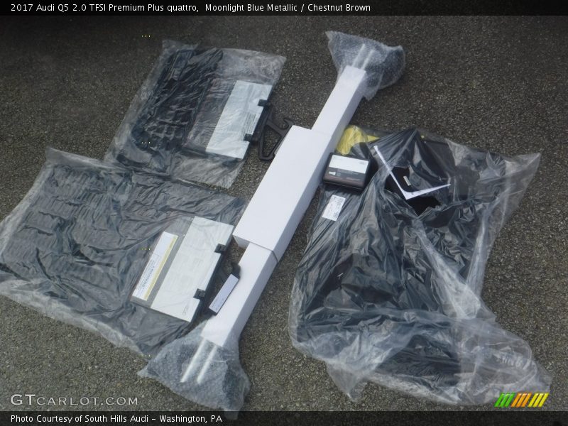 Moonlight Blue Metallic / Chestnut Brown 2017 Audi Q5 2.0 TFSI Premium Plus quattro