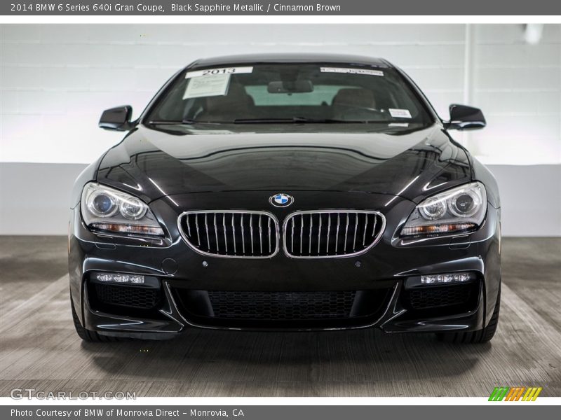Black Sapphire Metallic / Cinnamon Brown 2014 BMW 6 Series 640i Gran Coupe