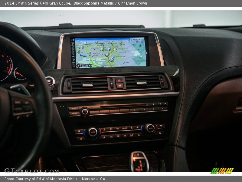 Black Sapphire Metallic / Cinnamon Brown 2014 BMW 6 Series 640i Gran Coupe
