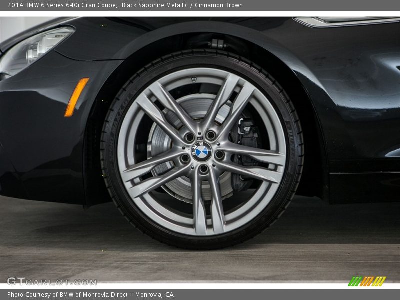 Black Sapphire Metallic / Cinnamon Brown 2014 BMW 6 Series 640i Gran Coupe
