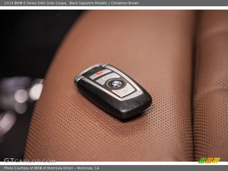 Black Sapphire Metallic / Cinnamon Brown 2014 BMW 6 Series 640i Gran Coupe