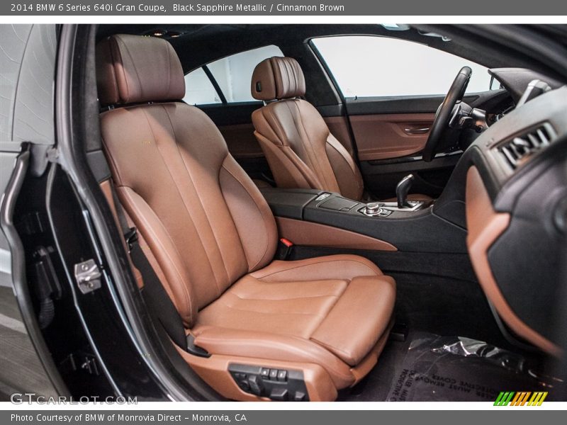 Black Sapphire Metallic / Cinnamon Brown 2014 BMW 6 Series 640i Gran Coupe