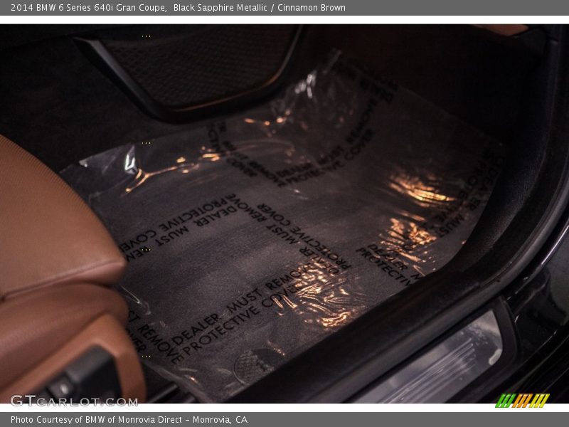 Black Sapphire Metallic / Cinnamon Brown 2014 BMW 6 Series 640i Gran Coupe