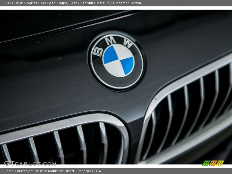 Black Sapphire Metallic / Cinnamon Brown 2014 BMW 6 Series 640i Gran Coupe