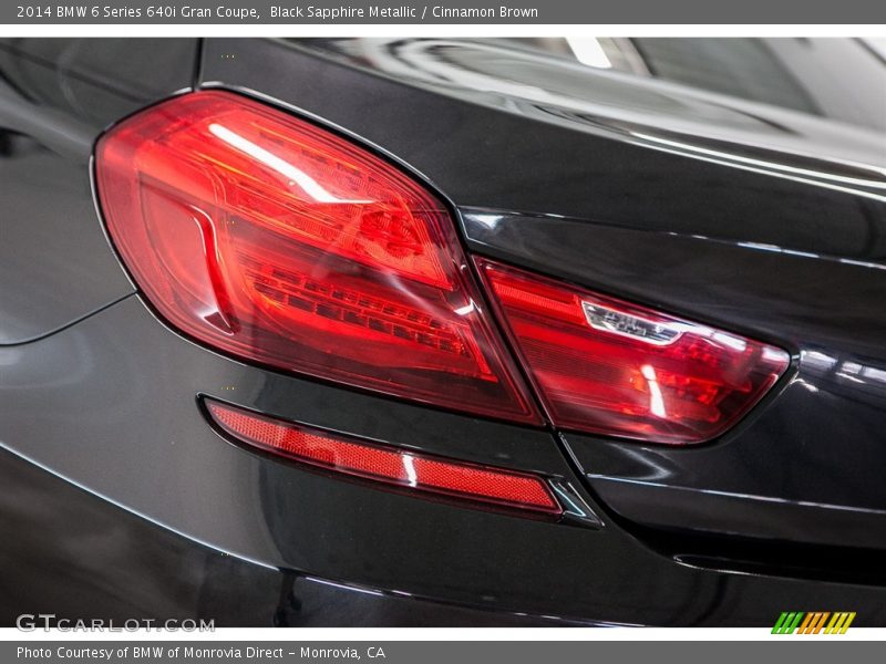 Black Sapphire Metallic / Cinnamon Brown 2014 BMW 6 Series 640i Gran Coupe