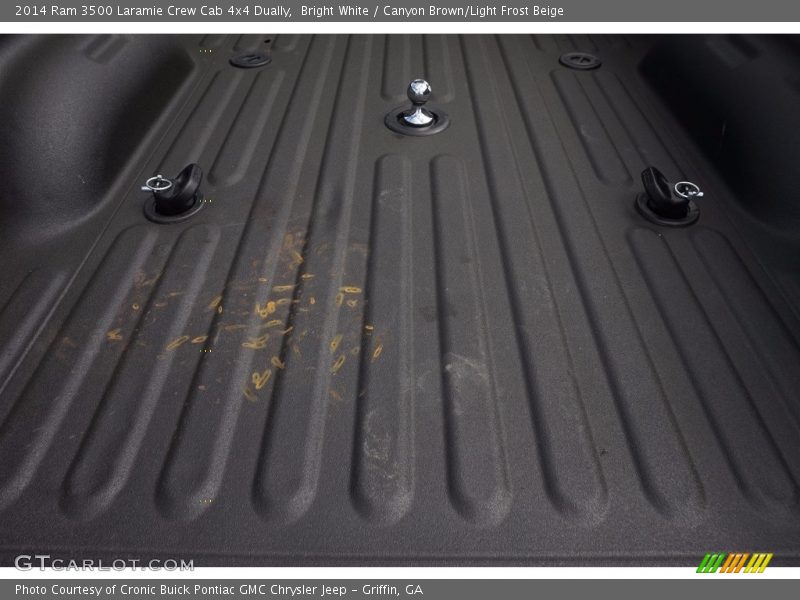 Bright White / Canyon Brown/Light Frost Beige 2014 Ram 3500 Laramie Crew Cab 4x4 Dually