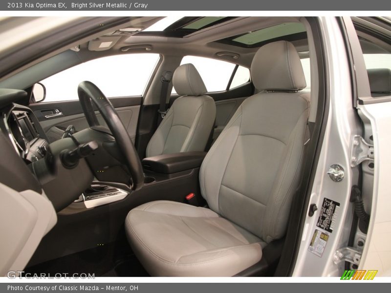 Bright Silver Metallic / Gray 2013 Kia Optima EX