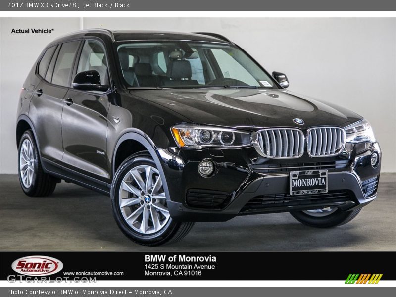 Jet Black / Black 2017 BMW X3 sDrive28i