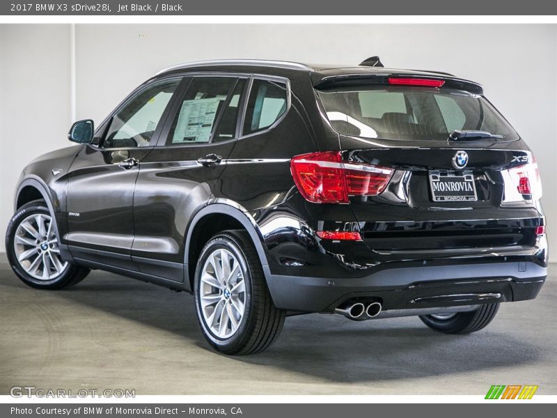 Jet Black / Black 2017 BMW X3 sDrive28i