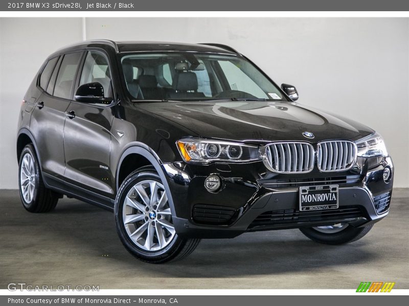 Jet Black / Black 2017 BMW X3 sDrive28i