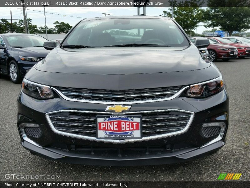 Mosaic Black Metallic / Dark Atmosphere/Medium Ash Gray 2016 Chevrolet Malibu LT