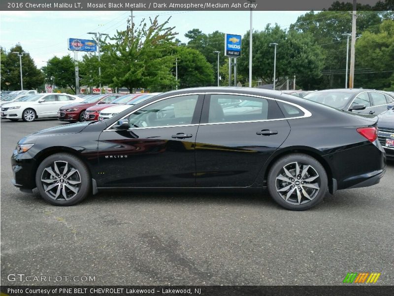 Mosaic Black Metallic / Dark Atmosphere/Medium Ash Gray 2016 Chevrolet Malibu LT