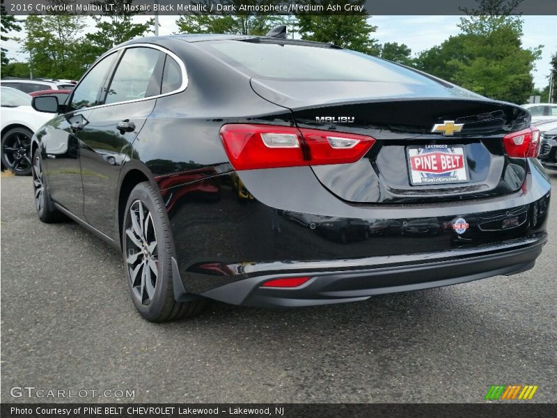 Mosaic Black Metallic / Dark Atmosphere/Medium Ash Gray 2016 Chevrolet Malibu LT