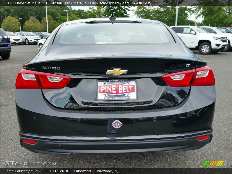 Mosaic Black Metallic / Dark Atmosphere/Medium Ash Gray 2016 Chevrolet Malibu LT
