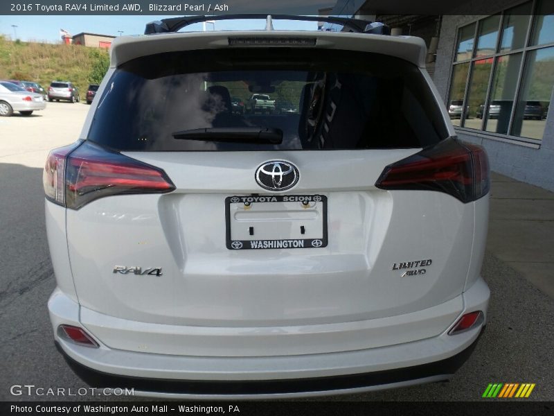 Blizzard Pearl / Ash 2016 Toyota RAV4 Limited AWD