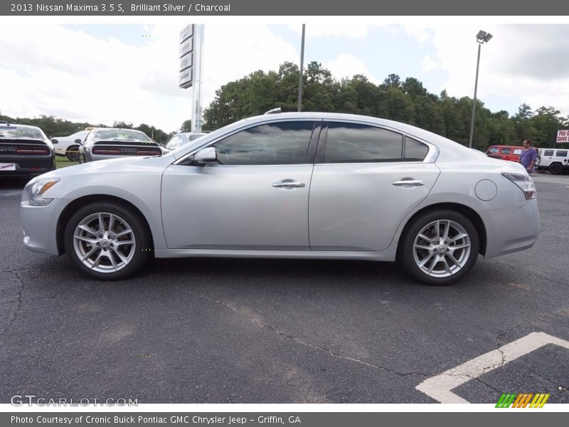 Brilliant Silver / Charcoal 2013 Nissan Maxima 3.5 S