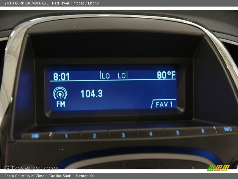 Red Jewel Tintcoat / Ebony 2010 Buick LaCrosse CXL