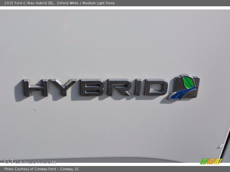 Oxford White / Medium Light Stone 2015 Ford C-Max Hybrid SEL