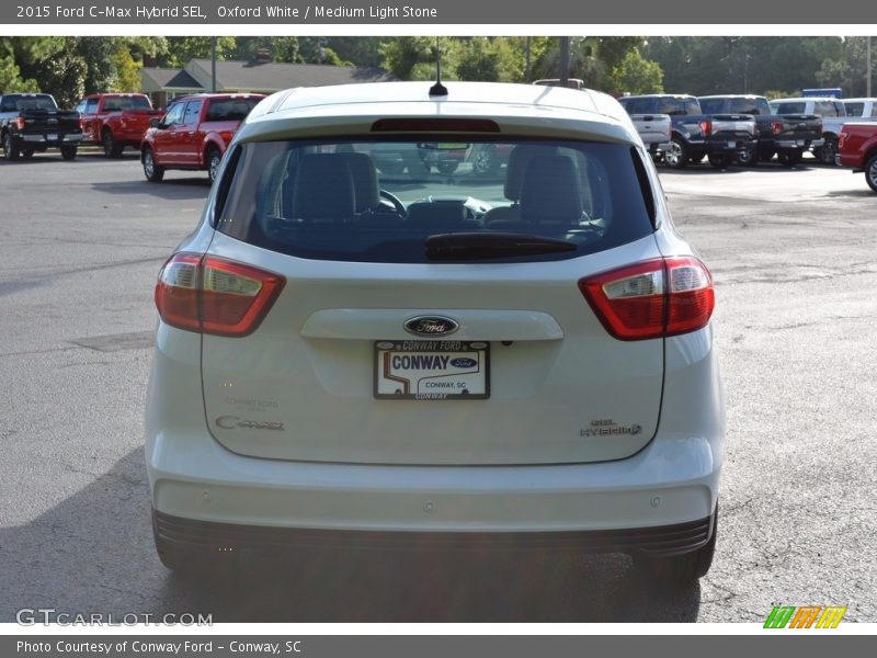 Oxford White / Medium Light Stone 2015 Ford C-Max Hybrid SEL