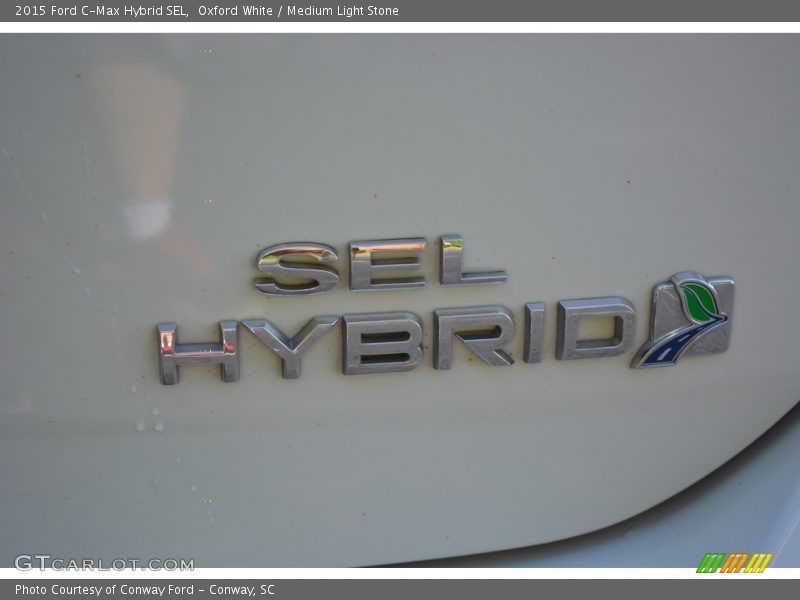 Oxford White / Medium Light Stone 2015 Ford C-Max Hybrid SEL