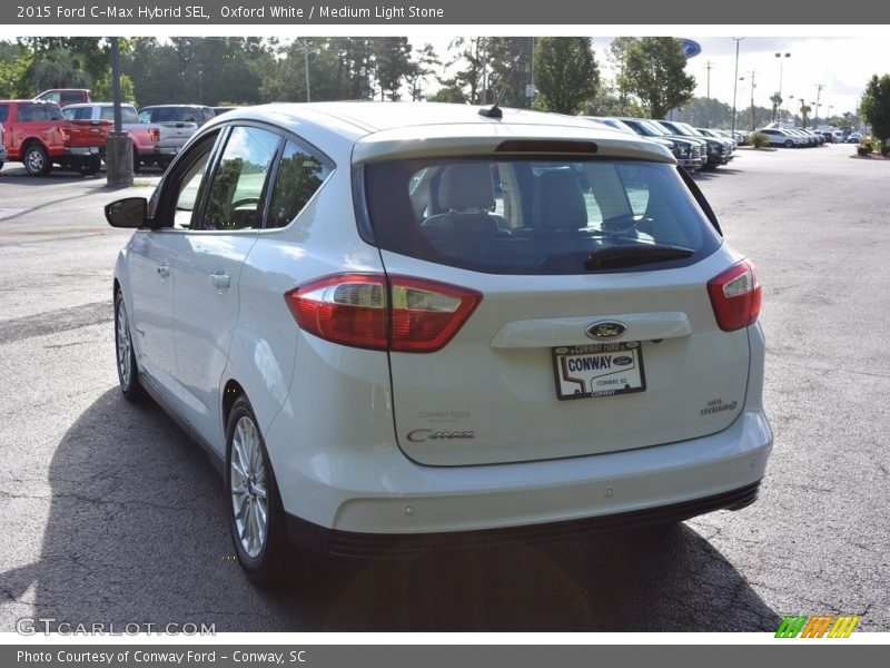 Oxford White / Medium Light Stone 2015 Ford C-Max Hybrid SEL