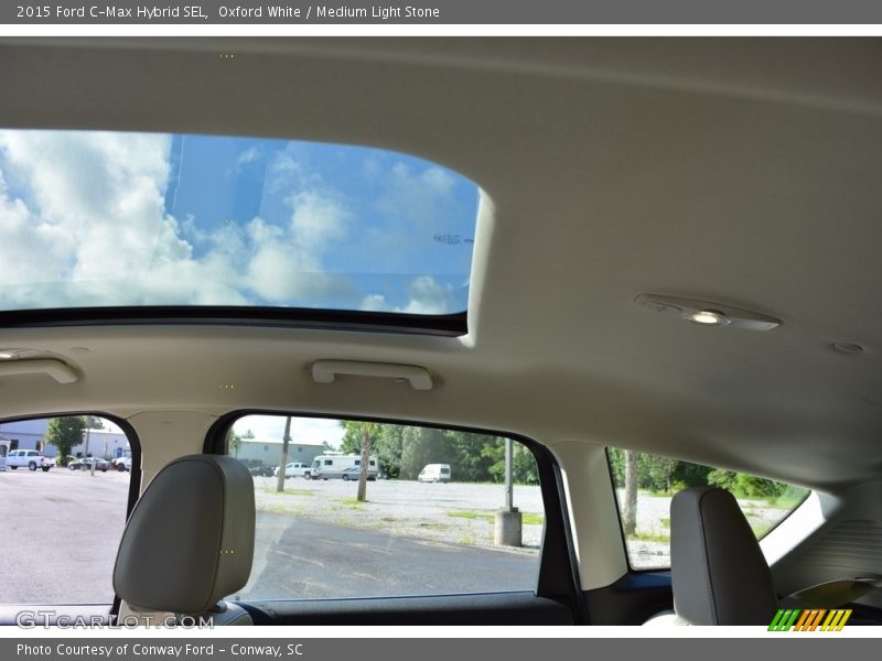Oxford White / Medium Light Stone 2015 Ford C-Max Hybrid SEL