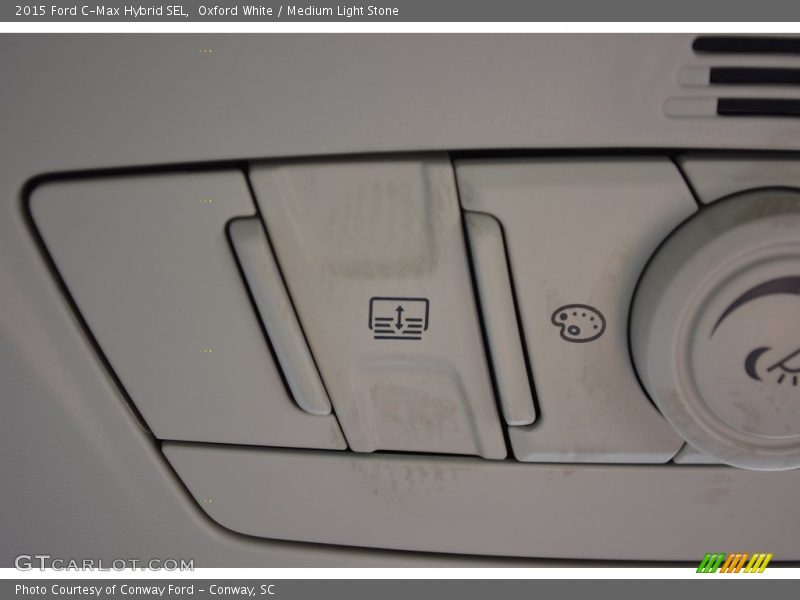 Oxford White / Medium Light Stone 2015 Ford C-Max Hybrid SEL