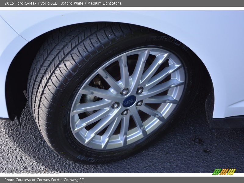 Oxford White / Medium Light Stone 2015 Ford C-Max Hybrid SEL