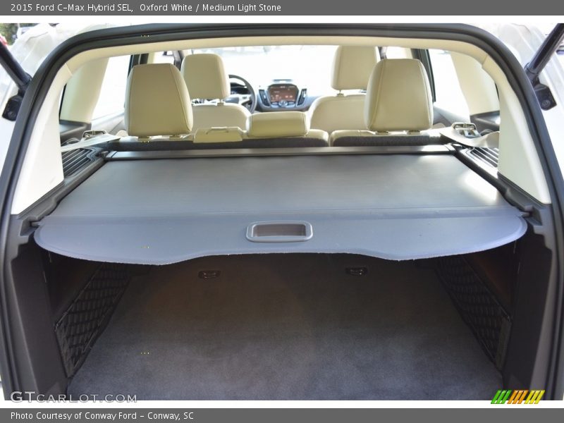Oxford White / Medium Light Stone 2015 Ford C-Max Hybrid SEL
