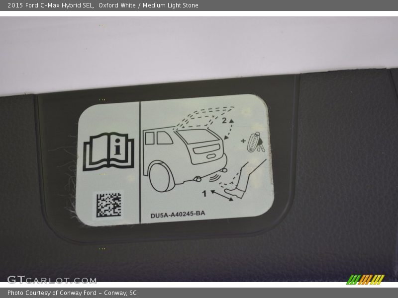 Oxford White / Medium Light Stone 2015 Ford C-Max Hybrid SEL