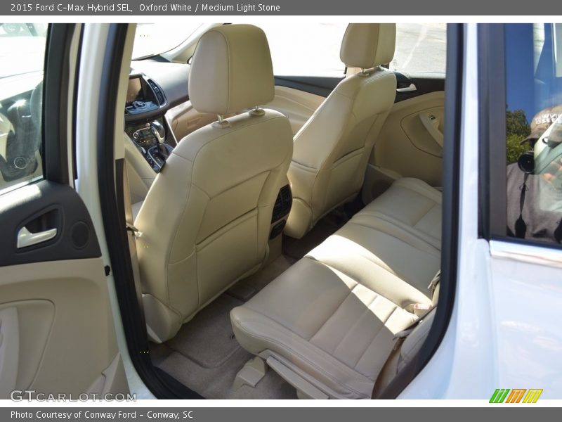 Oxford White / Medium Light Stone 2015 Ford C-Max Hybrid SEL