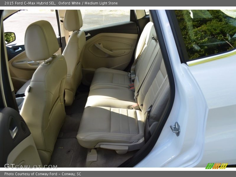 Oxford White / Medium Light Stone 2015 Ford C-Max Hybrid SEL