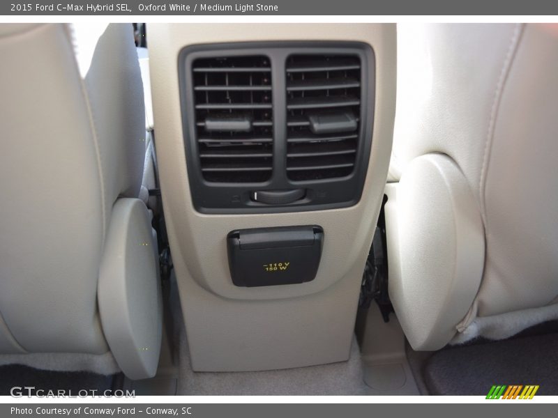 Oxford White / Medium Light Stone 2015 Ford C-Max Hybrid SEL