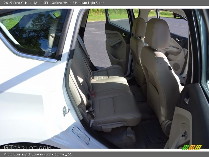 Oxford White / Medium Light Stone 2015 Ford C-Max Hybrid SEL
