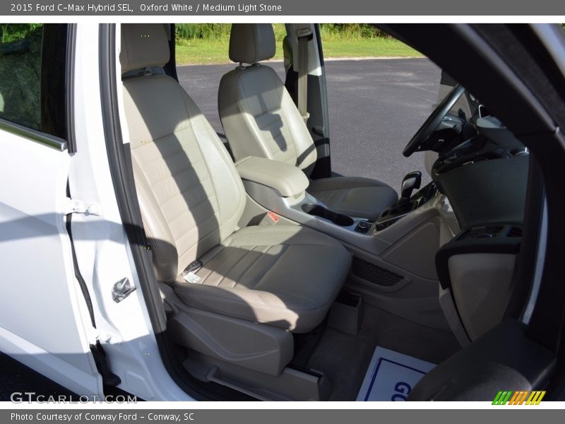 Oxford White / Medium Light Stone 2015 Ford C-Max Hybrid SEL
