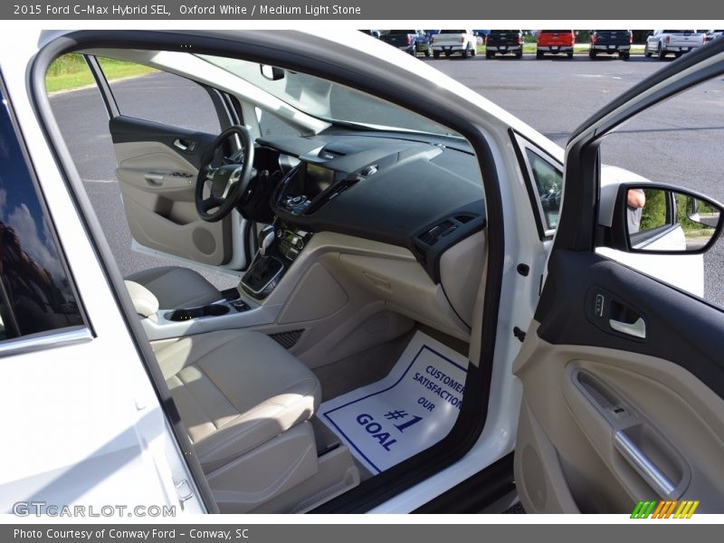 Oxford White / Medium Light Stone 2015 Ford C-Max Hybrid SEL