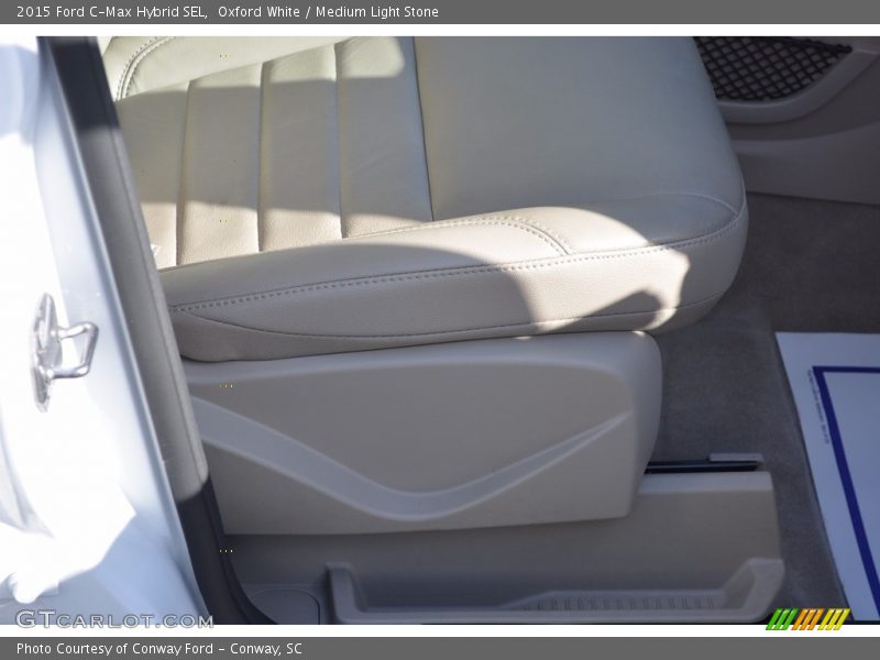 Oxford White / Medium Light Stone 2015 Ford C-Max Hybrid SEL