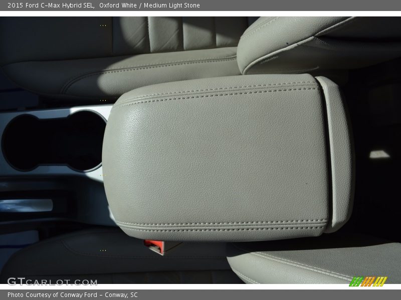 Oxford White / Medium Light Stone 2015 Ford C-Max Hybrid SEL