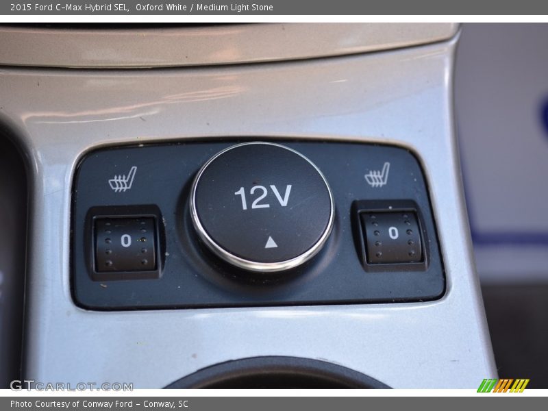 Oxford White / Medium Light Stone 2015 Ford C-Max Hybrid SEL