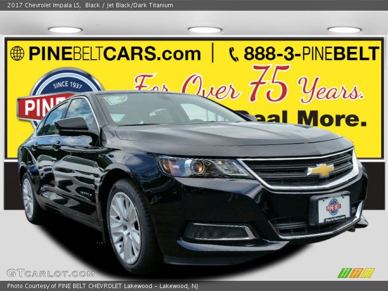 Black / Jet Black/Dark Titanium 2017 Chevrolet Impala LS