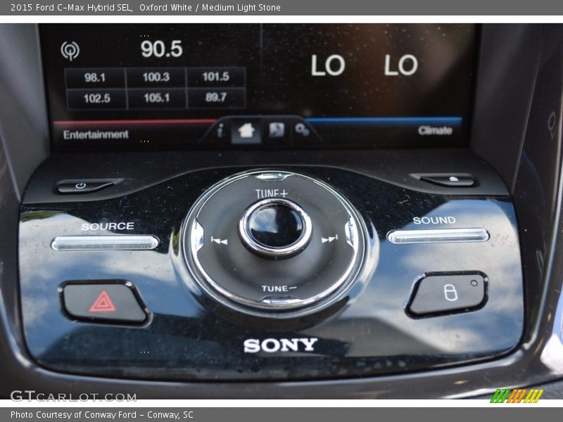 Oxford White / Medium Light Stone 2015 Ford C-Max Hybrid SEL