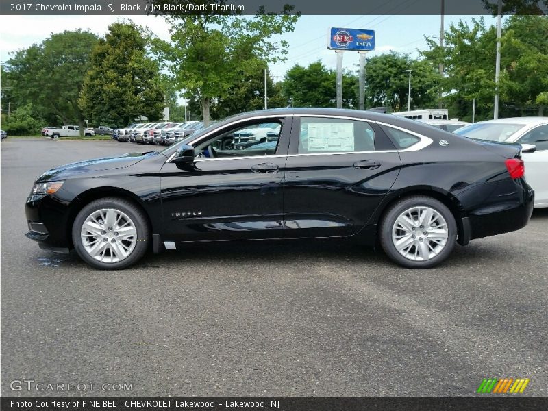 Black / Jet Black/Dark Titanium 2017 Chevrolet Impala LS