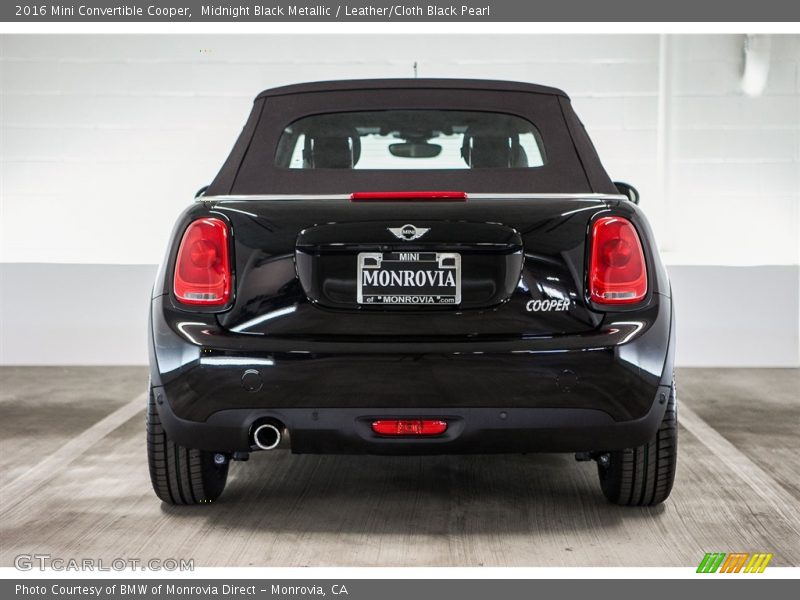 Midnight Black Metallic / Leather/Cloth Black Pearl 2016 Mini Convertible Cooper