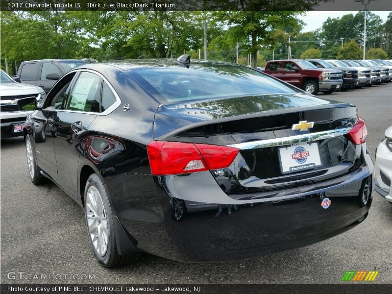 Black / Jet Black/Dark Titanium 2017 Chevrolet Impala LS