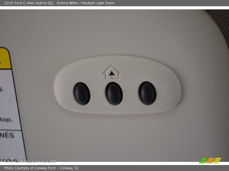 Oxford White / Medium Light Stone 2015 Ford C-Max Hybrid SEL