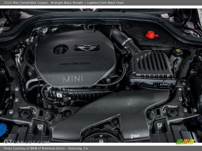 Midnight Black Metallic / Leather/Cloth Black Pearl 2016 Mini Convertible Cooper