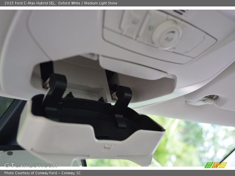 Oxford White / Medium Light Stone 2015 Ford C-Max Hybrid SEL