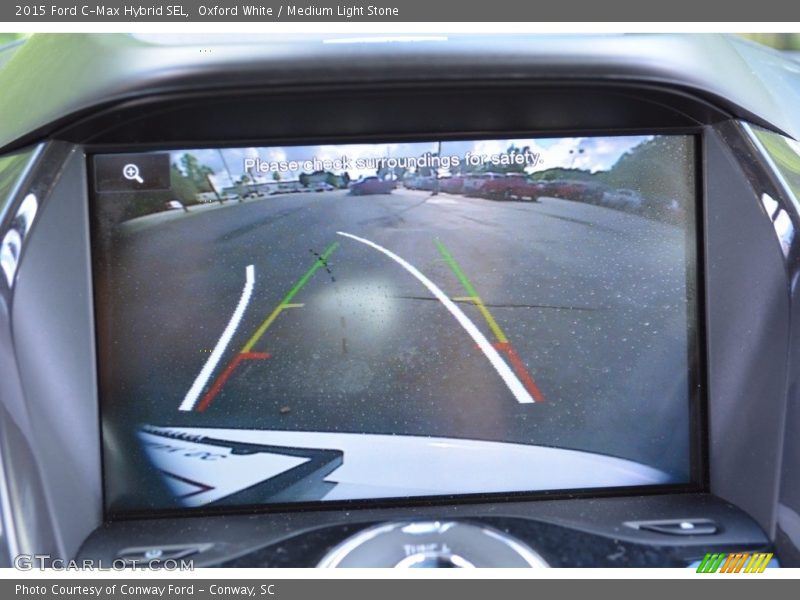 Oxford White / Medium Light Stone 2015 Ford C-Max Hybrid SEL