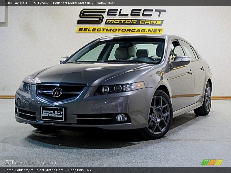 Polished Metal Metallic / Ebony/Silver 2008 Acura TL 3.5 Type-S